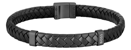 Boss Pulsera De Cuero Para Hombre 1580676m Color Negro