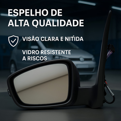 Retrovisor Elétrico Fox 2010 À 2014 Esquerdo Ficosa Com Seta