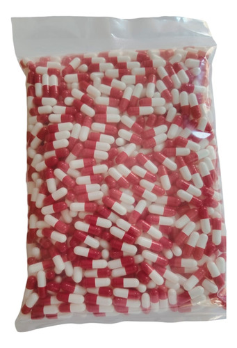 2 Millares Cápsulas Vacías Blanco / Rojo Tamaño 0 Blanco/rojo