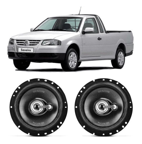 Auto Falante Vw Saveiro G4 2006 A 2012 Bravox 120w Rms