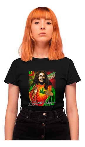 Camiseta Original Rasta Jamaica Bob Marley  Reggae Moderna