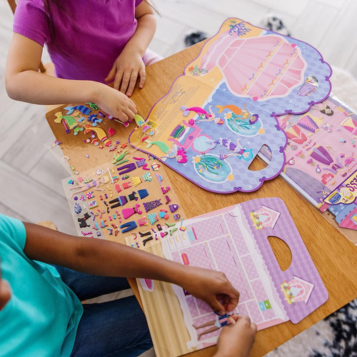 Melissa Doug Peglely Sticker Activity Books Set: Dress-up, P