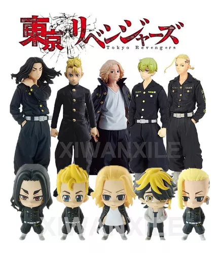 Anime Tokyo Revengers - Action Figure - Personagens: Manjiro Sano, Chifuyu  Matsuno, Takemichi Hanagaki