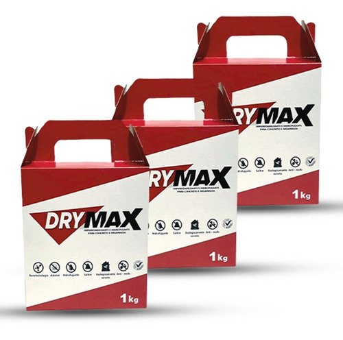 Drymax Impermeabilizante Concreto Pó Nanotecnológico 3kg