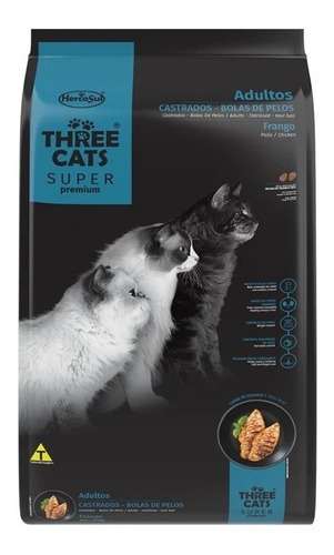 Three Cats Super Premium Bola De Pelo 10. 1 Kg Con Regalo
