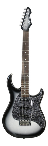 Guitarra eléctrica Peavey Raptor Custom de tilo silverburst con diapasón de palo de rosa