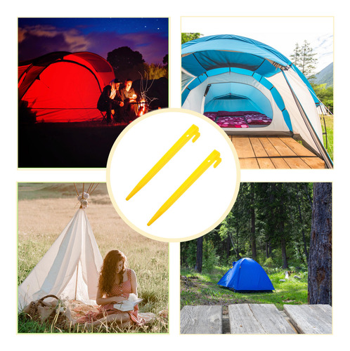 10 Estacas Para Tiendas De Campaña Para Caravanas Y Acampada