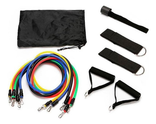 Kit Com 5 Elásticos Extensores Multi Função Ginástica Woder