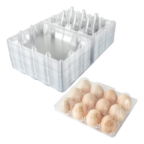 Cajas De Huevos De Plastico A Granel, 48 Paquetes De Carton