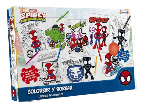 Set Arte Avengers Colorear Pintar Actividades Disney Marvel