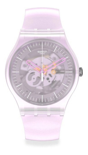 Reloj Swatch Pink Mist Suok155 Color de la malla Rosa claro Color del bisel Rosa claro Color del fondo Rosa claro