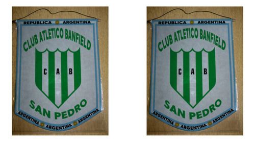 Banderin Mediano 27cm Banfield De San Pedro