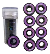 Comprar Pack X8 Rulemanes Abec7 Whiro Skate Rollers Patin Tapa Goma Color Violeta Oscuro