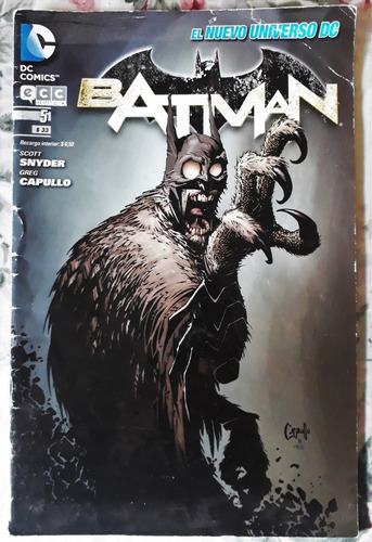 Ecc Sudamérica Revista Batman Nº5 Dc Comics 2012 