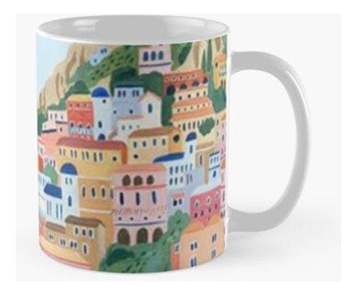 Taza Positano, Italia Póster Calidad Premium