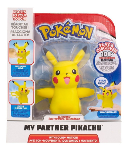 Brinquedo Eletrônico Pokemon Meu Parceiro Pikachu Sunny 2612