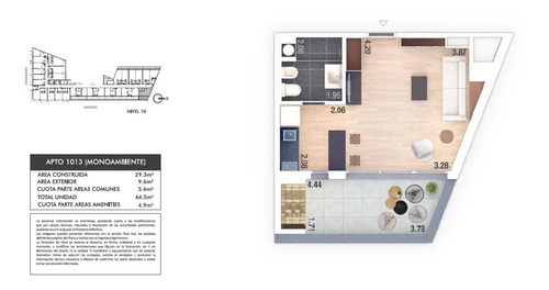Imagen 19 de 23 de Venta Apartamento Penthouse Monoambiente Con Parrillero
