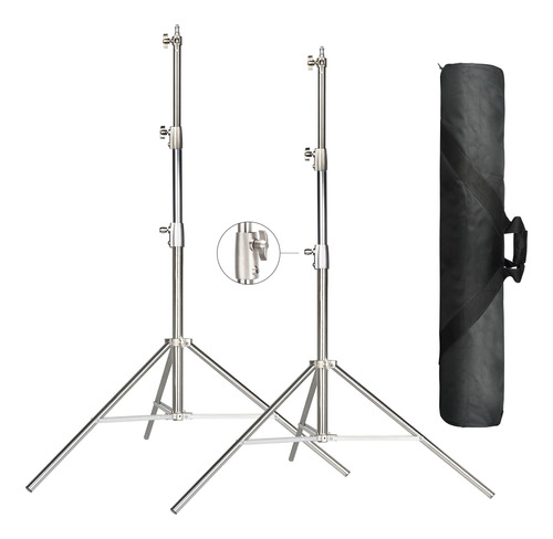 2pcs TriPod De Iluminación Light Stand Soporte Luz 2.8m 