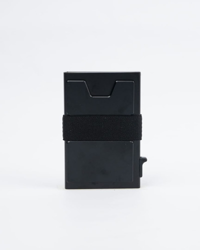 Billetera Wutarg Cuero Un Slider Sin Género 10x6 Cm Gris Oscuro Aluminio