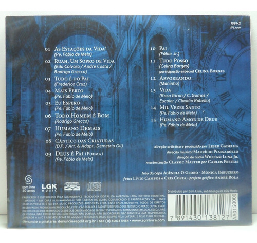 Padre Fábio De Melo, Eu E O Tempo, Cd Original (Usado)