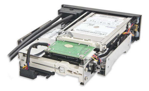 Syba SY-MRA Bandeja de bahia 5 25" estante móvil para disco duro Sata III con USB 3.0 color negro