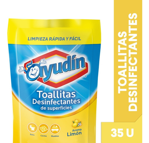 Ayudin Toallitas Desinfectantes Doy Pack Limon