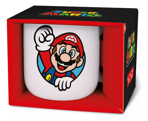 Taza Tazon Super Mario Bros Nintendo Con Caja 380ml 