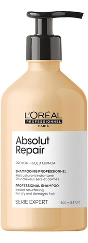 Shampoo L'oreal Absolut Repair Para Cabello Dañado 500 Ml 