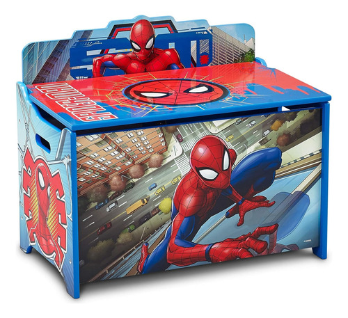 Juguetero Organizador Caja Deluxe Infantil De Spider Man