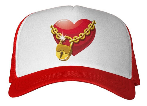 Gorra Lock Heart Red Candado Corazon Diseño