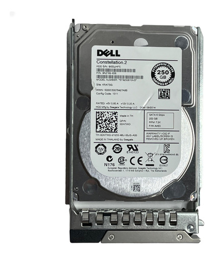 Hd Dell 250gb 7.2k 2,5 Sata 6gb 0dntwd Dntwd  R440 R540 R640 R740  R450 R550 R650 R750 R460 R560 R660 R760 @@