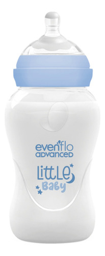 Biberón Evenflo Advanced 9 Oz/ 270 Ml 3m+ Con Mamila Suave Color Azul