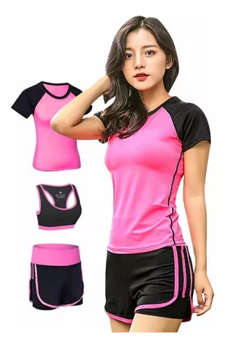 Ropa Para Gym Mujer Conjuntos Short