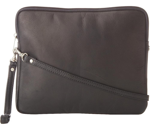 Piel Leather iPad Sleeve, Negro, Talla Única