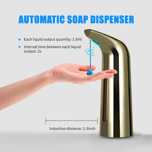 Dispensador De Jabón Automático 400 Ml Con Sensor Infrarrojo