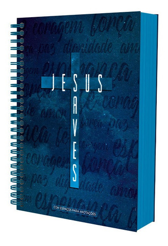 Bíblia Anote | Acf | Capa Dura | Jesus Saves | Espiral