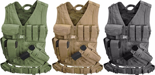 Chaleco Táctico Condor Cross Draw Vest Funda Pistola Ligero