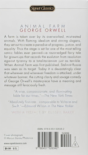 Animal Farm: Anniversary Edition, de Orwell, George. Editorial Signet Classics em inglês