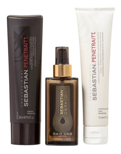 Sebastian Penetraitt Kit Sh 250ml+ Másc 150ml+ Dark Oil 95ml