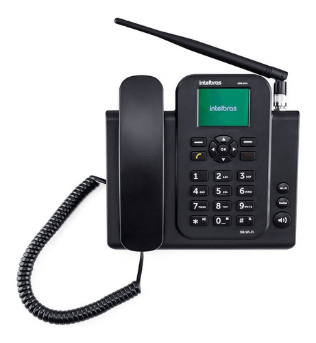 Telefone Rural Celular Fixo Intelbras Cfw 8031 3g Wifi Preto