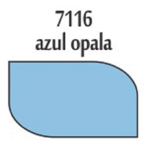 Tinta Pva Para Artesanato Fosca 37ml True Colors Cor Azul Opala