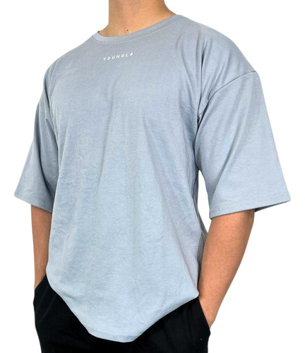 Playeras Oversize Algodón Youngla Ejercicio Grosor Alto