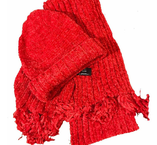 Set Gorro Bufanda Dama Nuevo Rojo Opencloset Secondhand