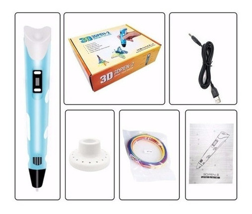Imagem 4 de 6 de Toy 3d Printing Pen E 9m Recarga Crianças Presente