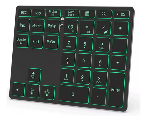 Teclado Numérico Inalámbrico 3 Modo Bluetooth+usb 2.4g+cable