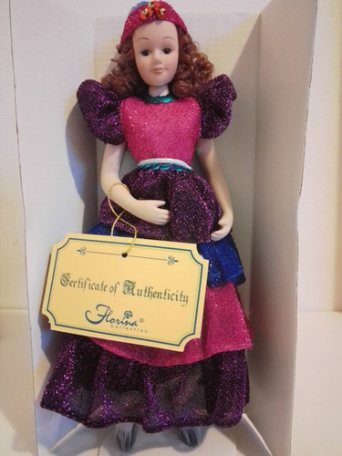 Muñeca De Porcelana Florina Collection Made In Brazil Vintag (Usado)