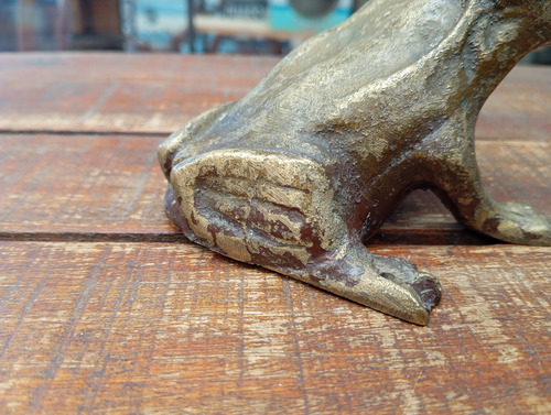 Antigua Figura Sapo De Bronce Ref. 939 Dorado Oscuro (Usado)