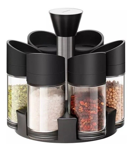 Especiero 12 Piezas Botellas Giratorias 360 Grados Set