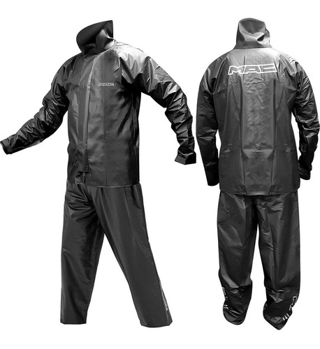 Imagen 1 de 10 de Traje Lluvia Impermeable Para Moto Mac Blast Rainsuit Agua Reflectivo