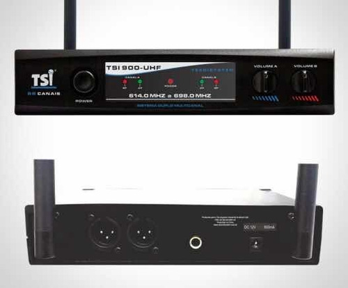 Imagem 5 de 6 de Microfone Tsi 900 Uhf 96 Canais Substitui Tsi Ud1800 Ud800
